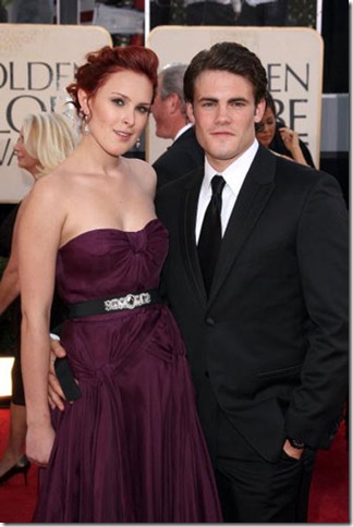 Rumer Willis and Micah Alberti at the 66th Annual Golden Globe Awards