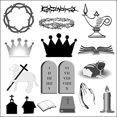 Brushes de simbolos cristianos