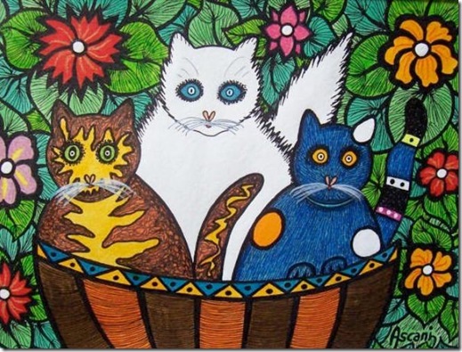 CATS IN THE BASKET CATS IN THE BASKET