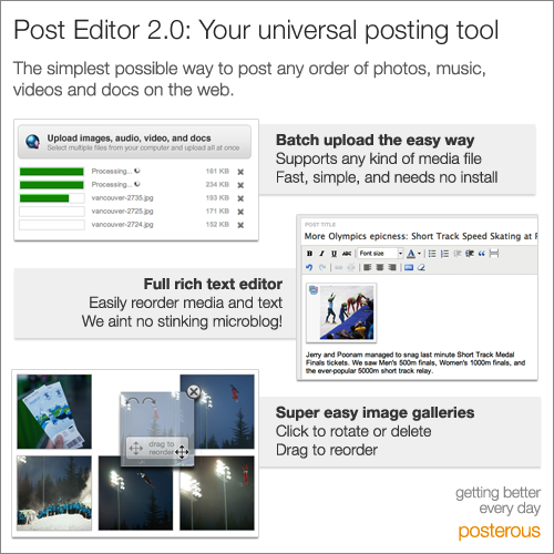 Posterous incorpora Editor 2.0 una herramienta de edicion de entradas Posterous - editor 2.0