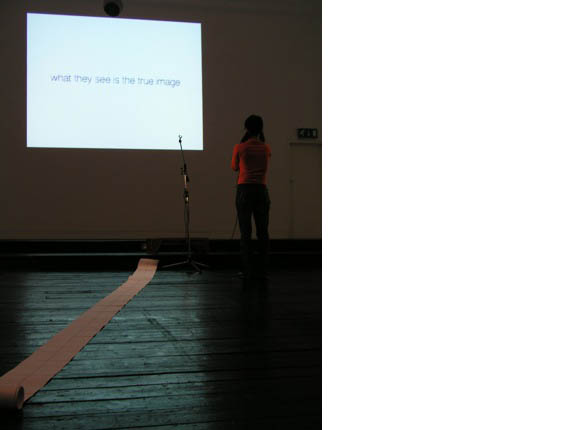'An Image In the Past', 2004, at Beaconsfield, London<br />Live performance with text</a><br />
<a href=
