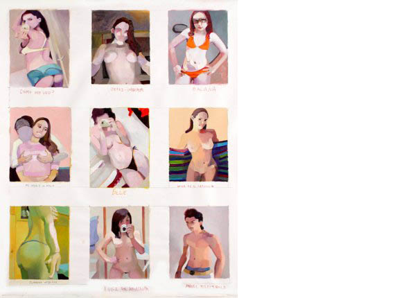 ''fotolog/multiple 1/el desparche', 2009<br/>Oil on canvas<br />144 x 178 cm</a><br />
<a href=