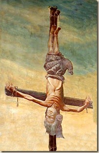 San Pedro crucificado ateismo