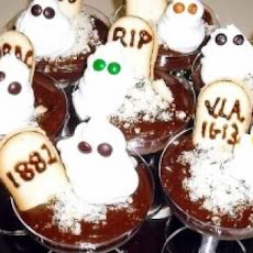 Spooky Halloween Boo  Pudding Cups