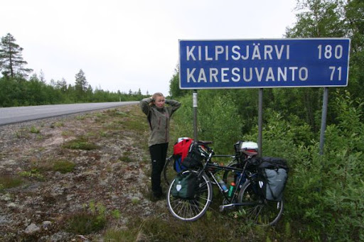 Fillarilla kohti Kilpisjärveä