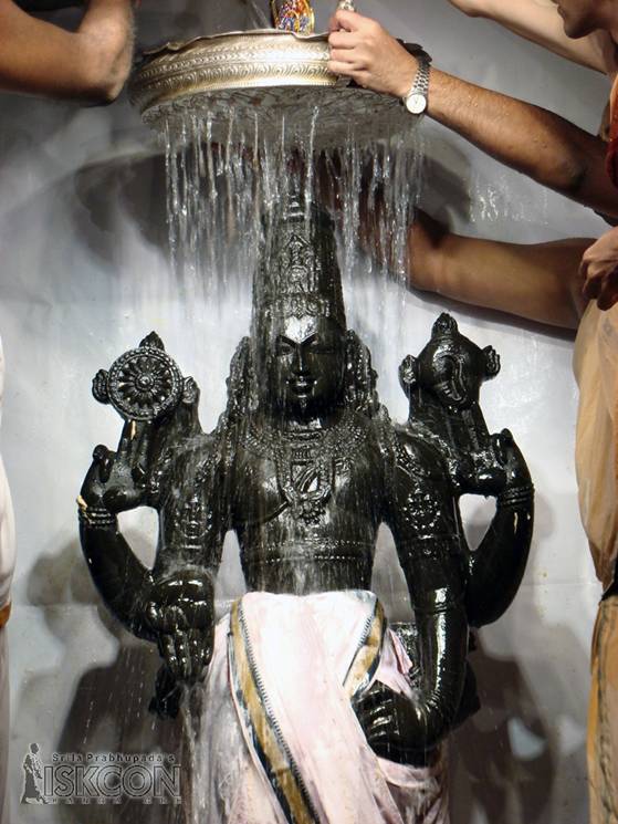Bathing Lord Balaji with Water - Photo 3