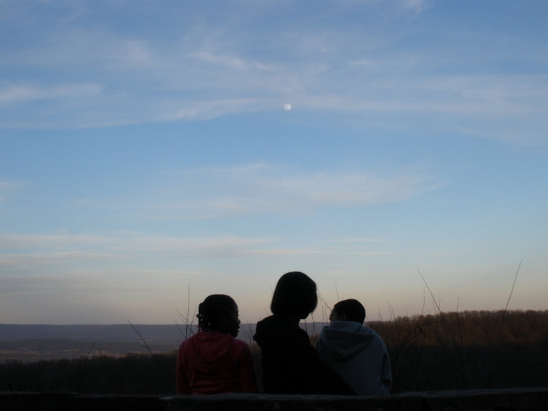 Moonrise at the top of Monte Sano in Huntsville
