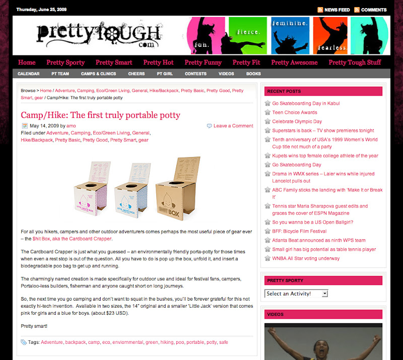 Camp/Hike: The first truly portable potty
