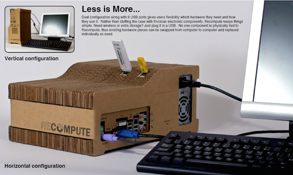 sustainable cardboard PC