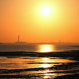 Sunset over Fawley on the weekend of the volcanic ash