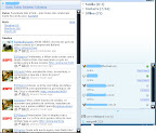 Pare o mouse sobre o usuario do Twitter e leia todas as twitadas existentes no seu usuário. Clique em "update" no topo da tela para twittar.