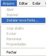 como instalar fontes