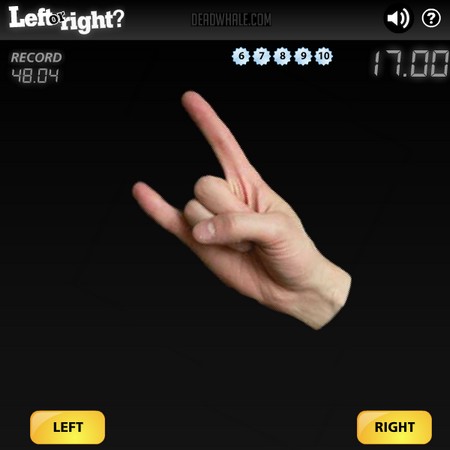 jogo de pensar left or right mão esquerda ou direita