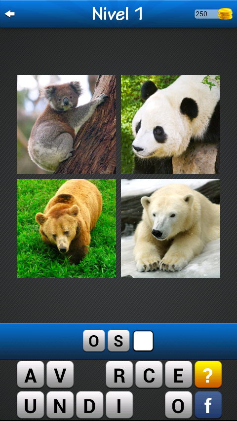 Android application Find the word! ~ 4 pics 1 word screenshort