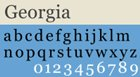 Popular Web Fonts Used in Web-Safe Design Georgia
