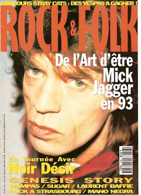 Mick Jagger en couverture de Rock & Folk en 1993