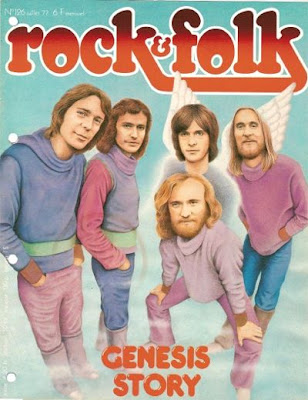 Genesis en couverture de Rock & Folk en 197