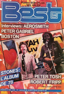 Mick Jagger et Peter Tosh en couverture de Best en 1979