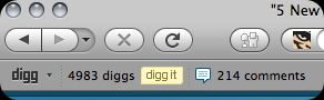 Digg toolbar