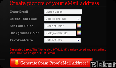 Spam proof Email Generator