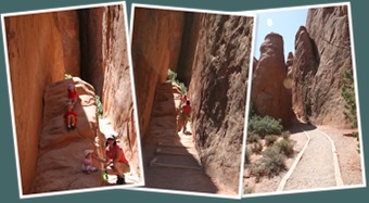 View Sand Dune Arch entrance