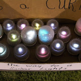 Solar lights that I made - charge them by day, and they light up for around 8-15 hours
