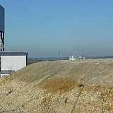Site ANDRA (agence nationale pour la gestion des déchets radioactifs) Meuse/ Haute Marne, où se trouve un laboratoire souterrain de recherche scientifique, situé à 500 m de profondeur dans une couche argileuse âgée de 150 millions d'années. A gauche puits principal et à droite puits auxiliaire. Bure le 10/01/05. Sébastien  Soriano/ Le Figaro