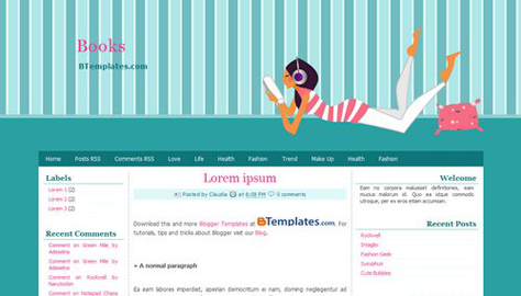 10 teme gratuite pentru Blogger Books 10 teme gratuite pentru Blogger #2