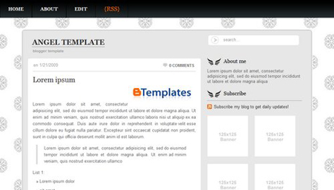 angel 10 teme gratuite pentru Blogger #1