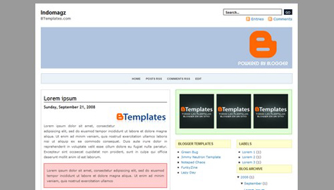10 teme gratuite pentru Blogger #4 indomagz 10 teme gratuite pentru Blogger #4
