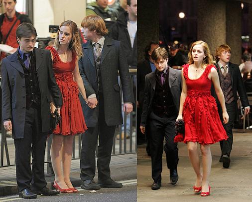 Daniel Radcliffe, Rupert Grint, Emma Watson in 2009
