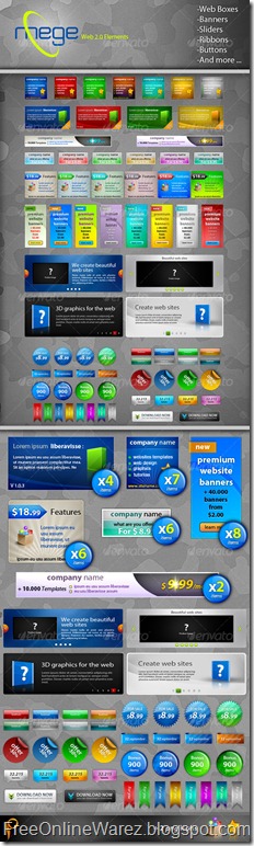 Mega Web 2.0 Elements