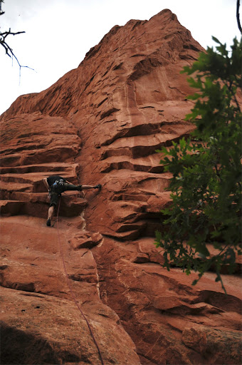 Climbing in Garden of the Gods