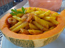 Gamberi alla crema di zucca e zafferano