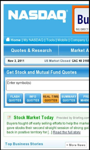 Nasdaq Stocks Mobile