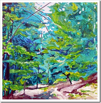 Sous-bois, techniques mixtes, 30x30cm, Mai 2011 (1) Sous-bois, techniques mixtes, 30x30cm, Mai 2011 (1)