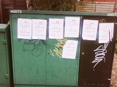 Socialist graffiti Northumberland avenue