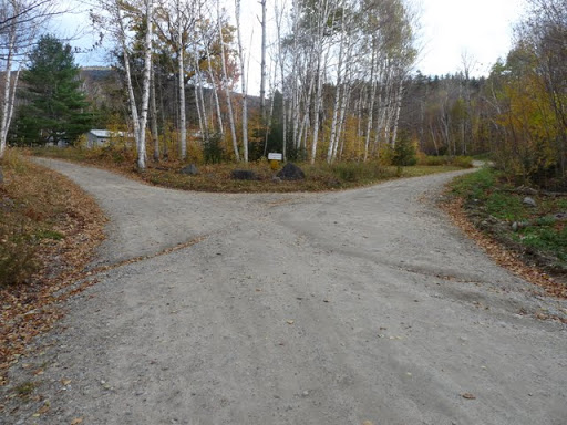 Photo of  Fork in road in Camp Dodge
