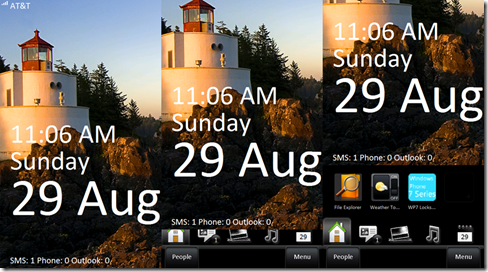 Windows Phone 7 Lock Screen for Windows Mobile 6.5