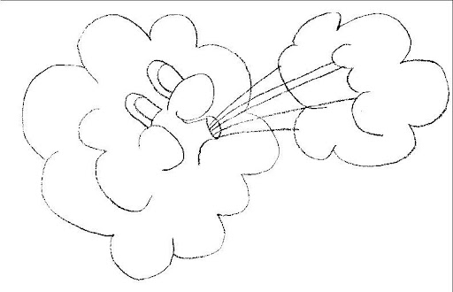 Dibujos para colorear del viento soplando - Imagui