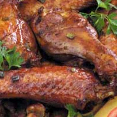 Oven Barbecued Turkey Wings