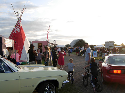 Painted Tipi at the Americana Show, July 2009