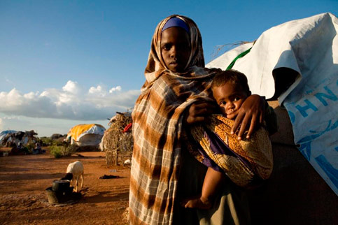 Dadaab, the world&rsquo;s biggest refugee camp, is home to a staggering 290,000 refugees, most of whom are from neighbouring Somalia. Up to 7,000 new refugees arrive in the camp every month. They use terms like "hell on earth" to describe the situation in their war-torn homeland. With rebel groups and government forces fighting on the streets of Mogadishu, a worsening drought and a food shortage verging on famine, Somalia now produces more refugees than any other country on earth. UNHCR