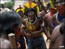 Indigenous tribes say the Belo Monte dam poses a threat to their way of life. AFP
