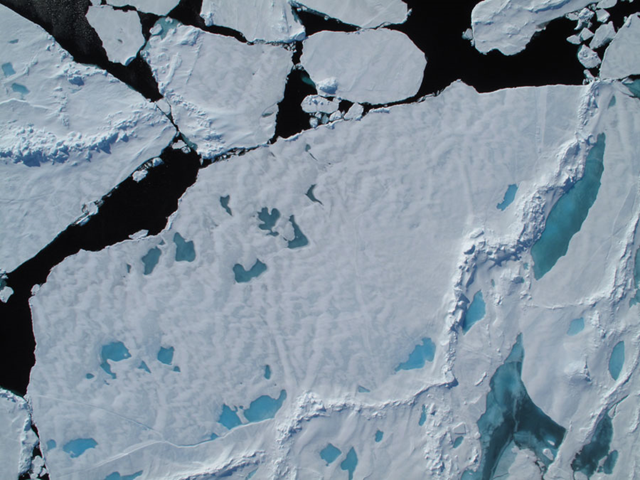 Arctic sea ice melt. CASIE Principal Investigator James Maslanik 
