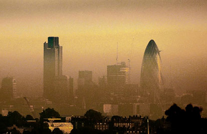 Air pollution in London. Evening Standard