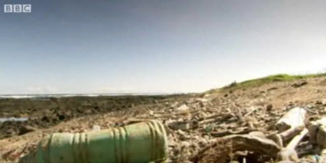 Consumer waste from the 'Great Pacific Garbage Patch' is turning Kamilo Beach, Hawaii 'into plastic'. BBC