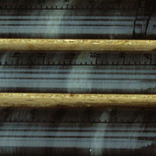 CORE RECORDS: Ancient ocean sediment rock cores reveal how microscopic sea life fared as waters acidified thanks to rising carbon dioxide levels in the atmosphere. Courtesy of Helmut Weissert