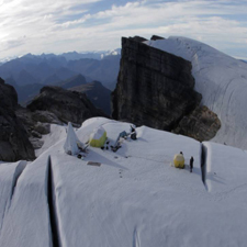 TROPICAL GLACIER: The ice fields near Puncac Jaya in Indonesia will be gone in a matter of years, a glaciologist predicts. Courtesy of Lonnie Thompson, Ohio State University