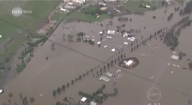 Flooding in Wagga, Australia, December 2010. Levees in the Wagga region held overnight, but more heavy rain is expected to fall in coming days, prompting fears of further evacuations. smh.com.au